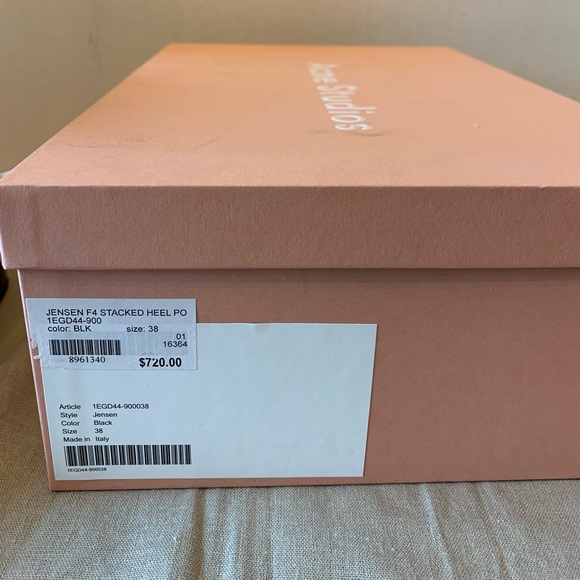 Acne Studios Jensen Boots Black Leather Size 38 - Picture 6 of 7